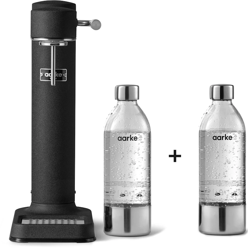 Carbonator III Sodavandsmaskine + 2 PET-flasker, Matt Black