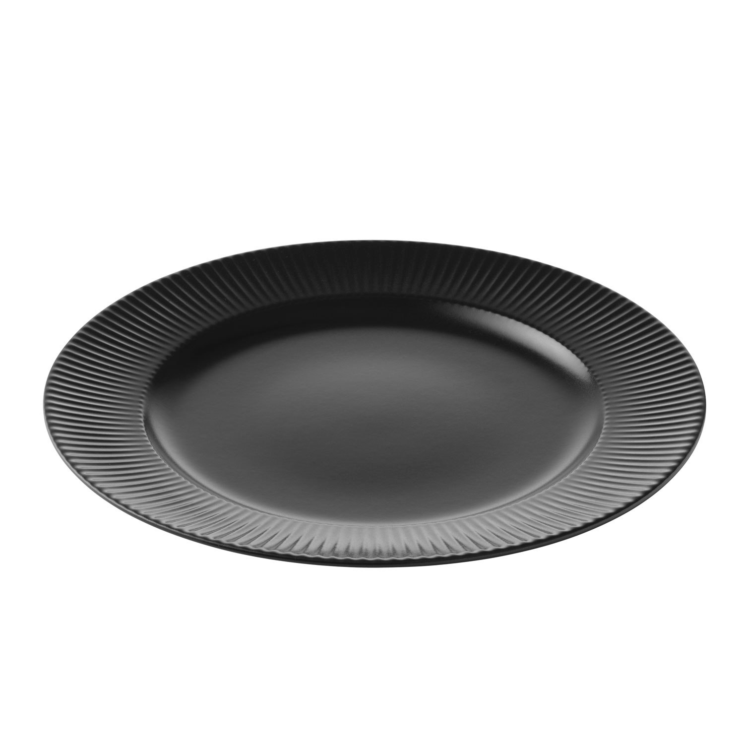 Aida Groovy Tallerken 27 Cm Black - Middagstallerkner Stent&oslash;j Sort - 88342