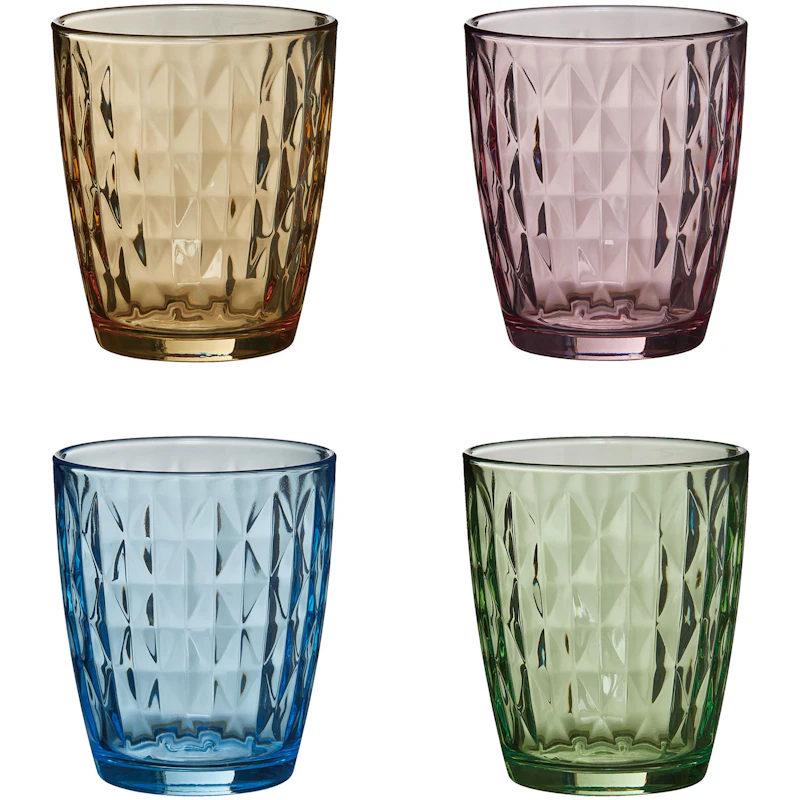 Mosaic Drikkeglas 34 cl, 4-pak