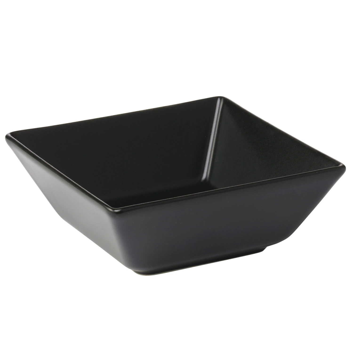Aida Quadro Bowl 13x13 Cm Black - Serveringssk&aring;le Stent&oslash;j Sort - 40133