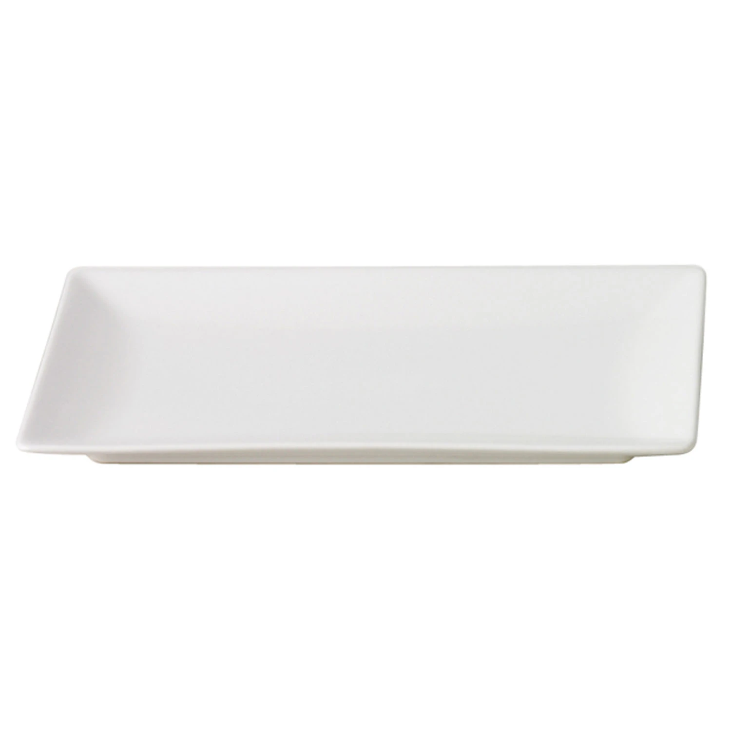 Aida Quadro Rectangular Plate 25x15 Cm White - Middagstallerkner Stent&oslash;j Hvid - 40113