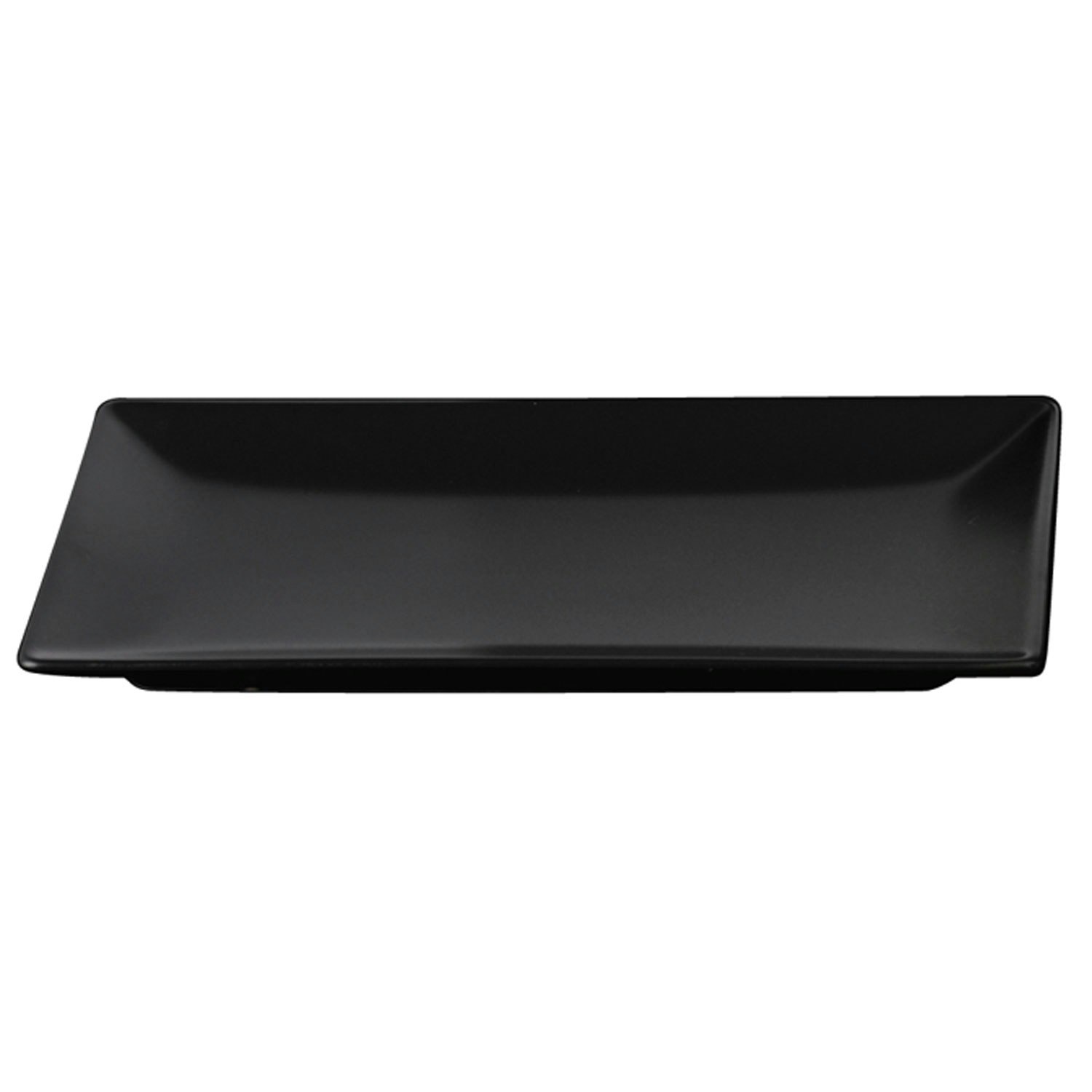 Aida Quadro Rectangular Plate 25x15 Cm Black - Middagstallerkner Stent&oslash;j Sort - 40123