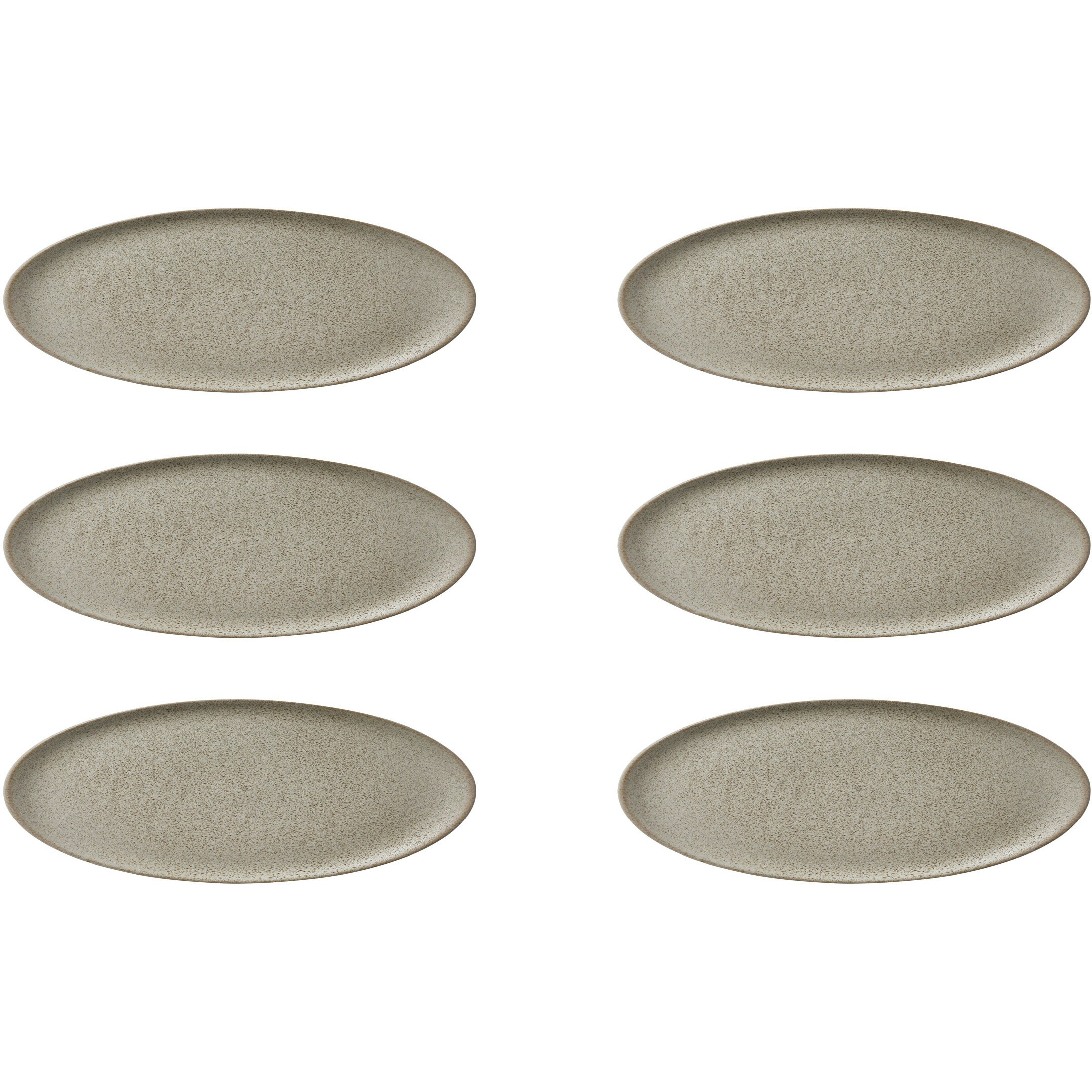 Aida Raw Desserttallerken 20 Cm 6-pak - Asietter Stent&oslash;j Sandy Beige - 14494