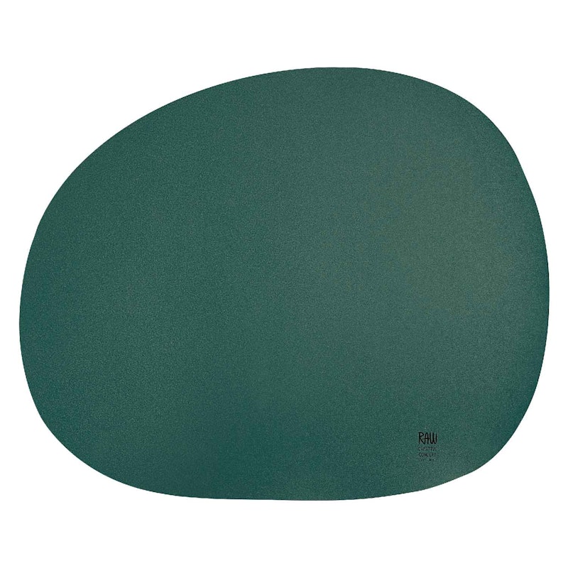 Raw Organic Dækkeserviet 33,5x41 cm, Mørkegrøn