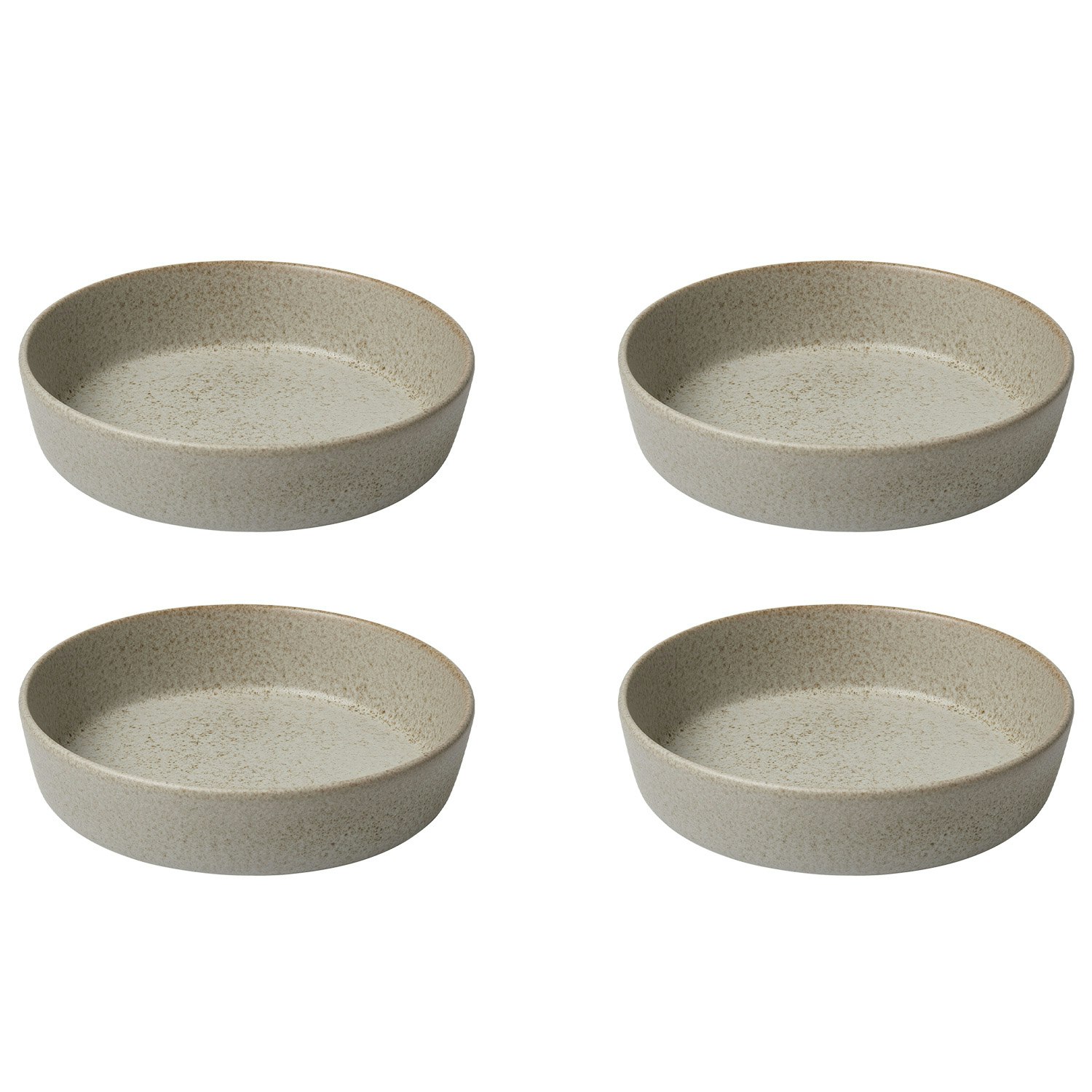 Aida Raw Dyb Tallerken 19,4 Cm 4-pak - Dybe tallerkner Stent&oslash;j Sandy Beige - 14417-4-PACK