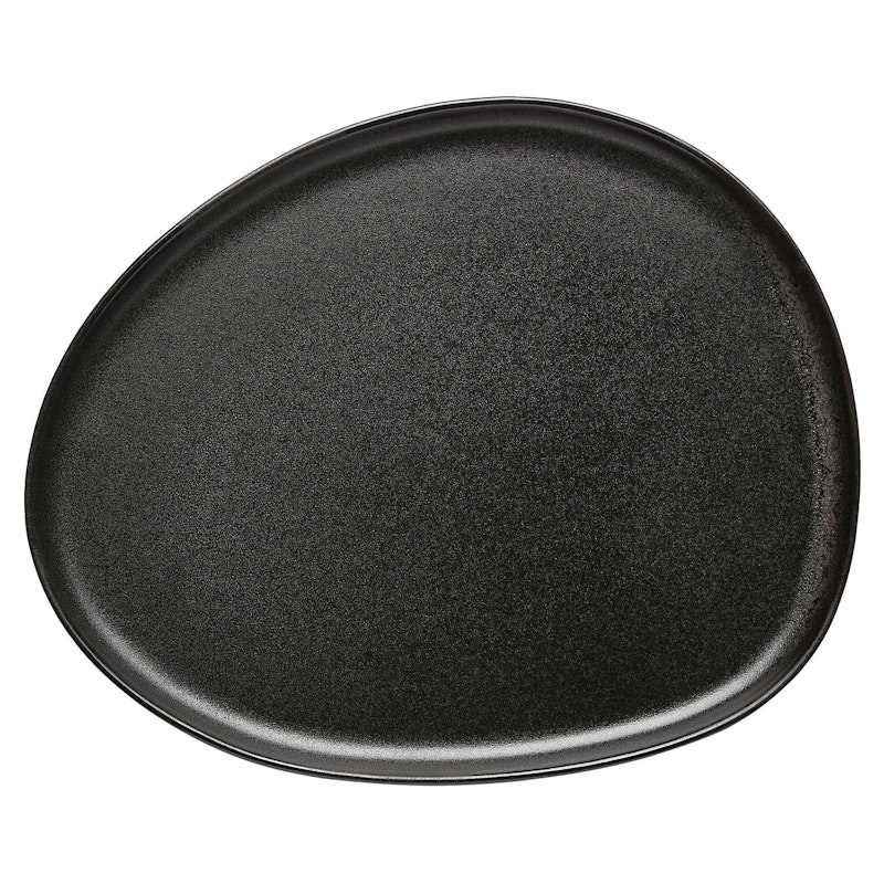 Raw Organic Tallerken 21x24 cm, Titanium Black