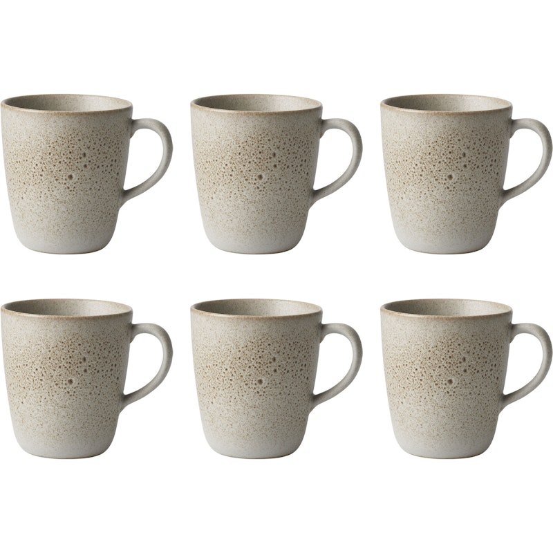 RAW Krus Med Håndtag 35 cl 6-pak, Sandy Beige