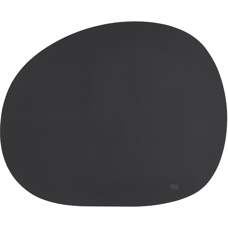 RAW Silicone Dækkeserviet Blød 33,5 x 41 cm, Sort