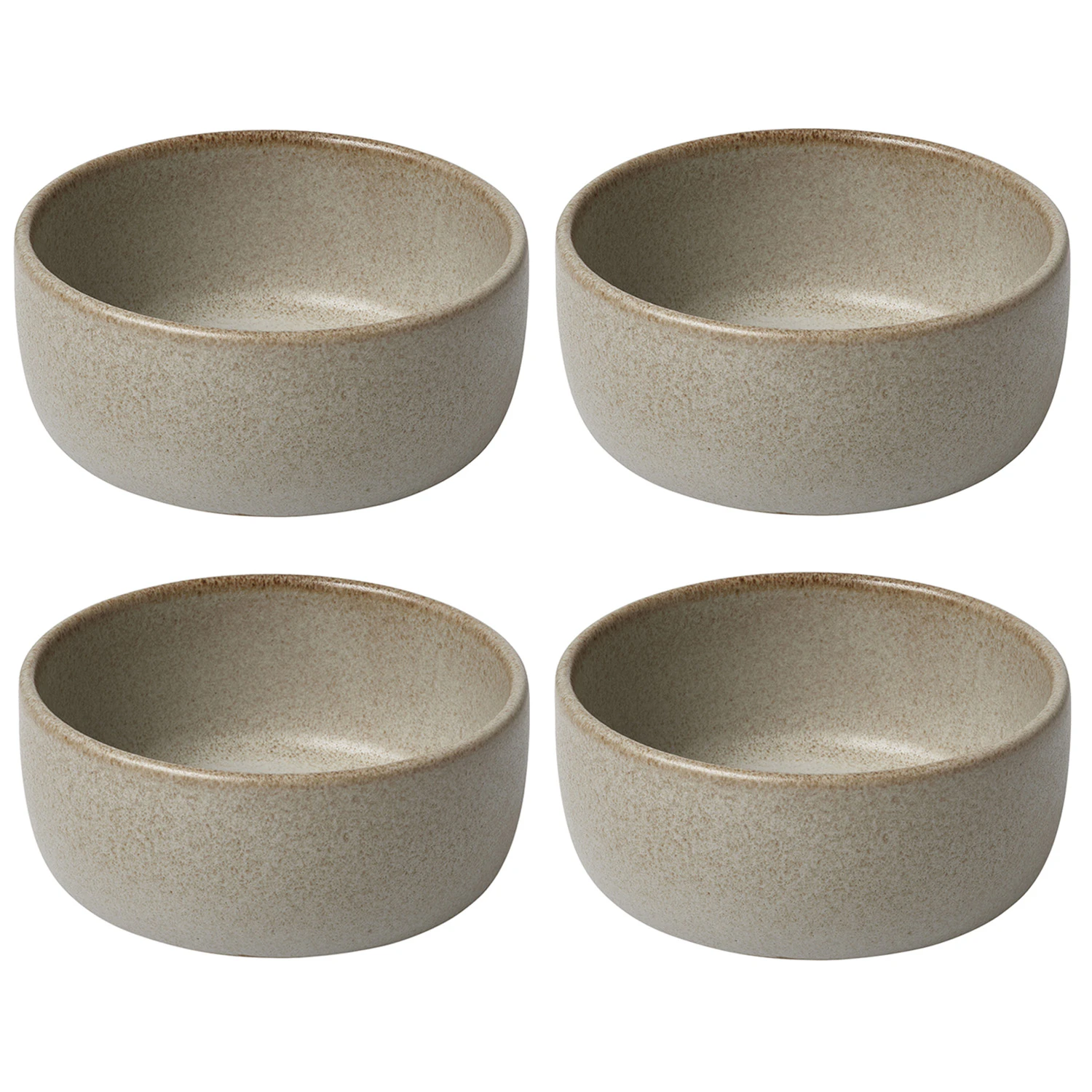 Aida Raw Sk&aring;l 13 Cm 4-pak - Serveringssk&aring;le Stent&oslash;j Sandy Beige - 14413-4-PACK