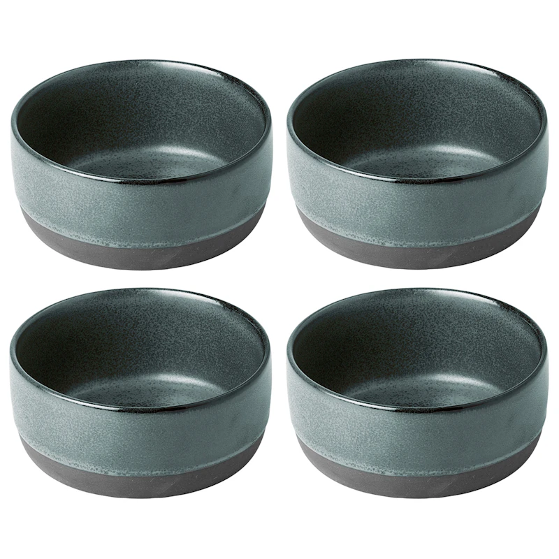 Raw Skål 13 cm 4-pak, Northern Green