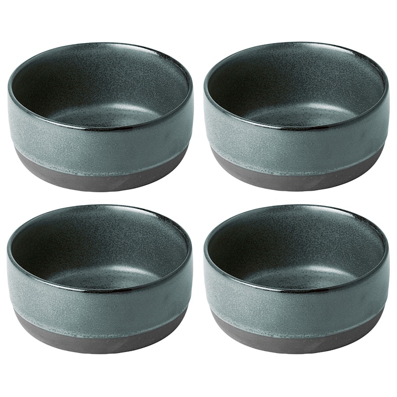 Raw Skål 13 cm 4-pak, Northern Green