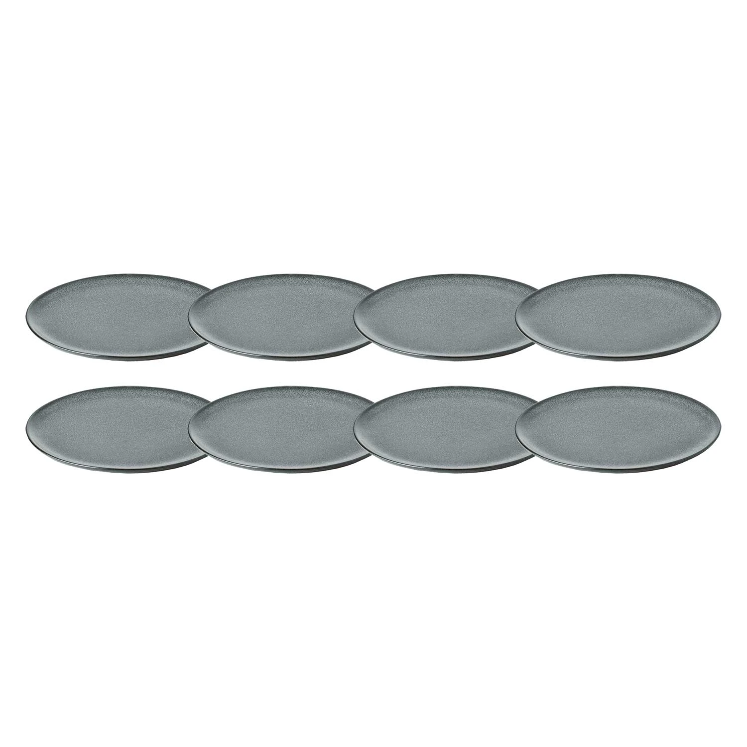 Aida Raw Tallerken 23 Cm 8 Stk - Middagstallerkner Stent&oslash;j Northern Green - 15711-8pack