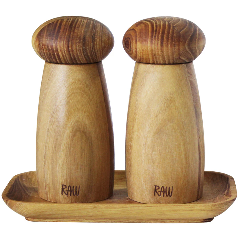 RAW Teak Kværnsæt Med Bakke