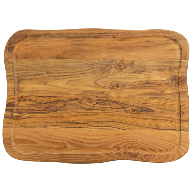 Raw Teak Skærebræt, 33x45 cm