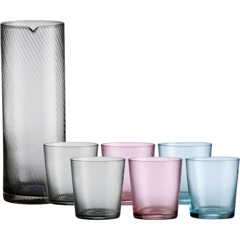RAW Unique Swirl Glassæt 7-pak