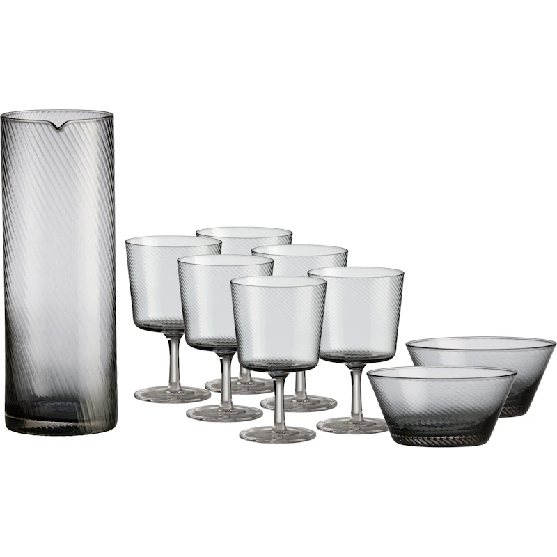 RAW Unique Swirl Sæt 9-pak, Smoke