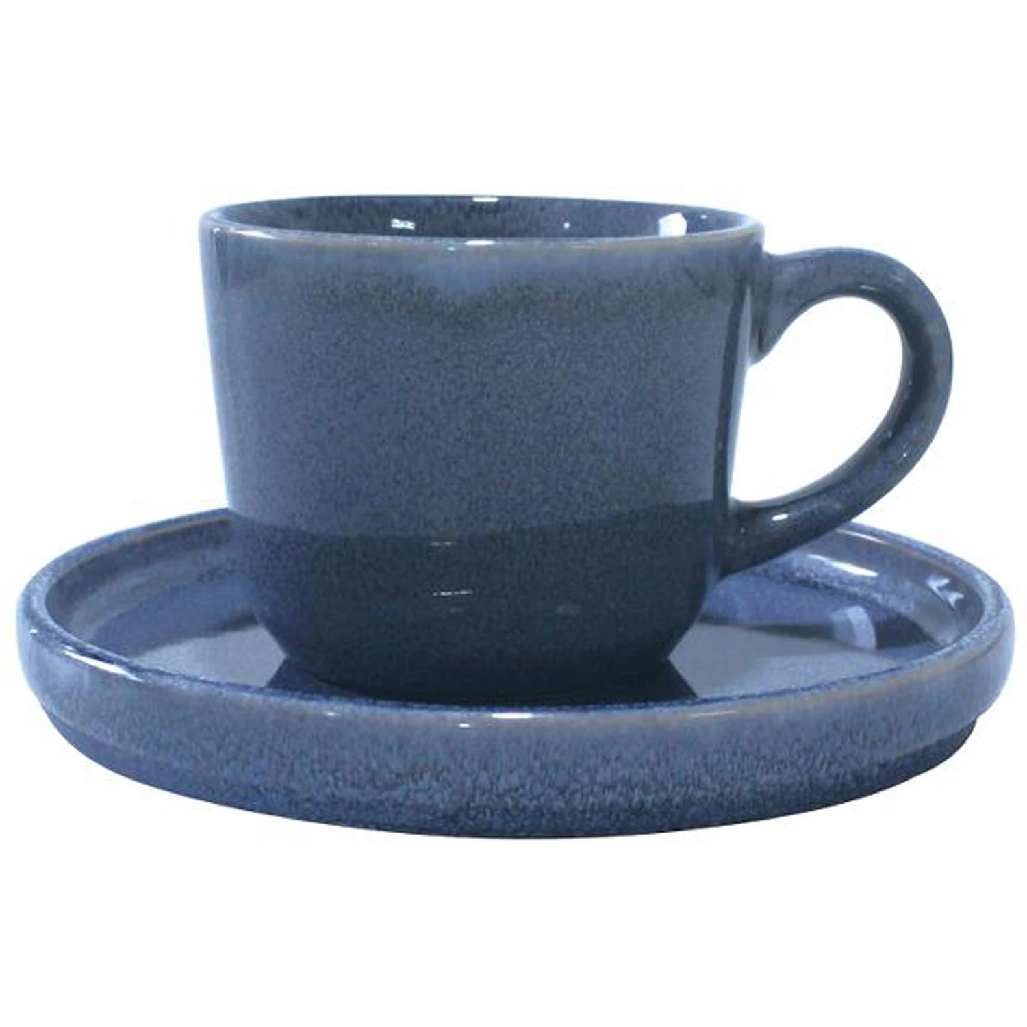 Aida S&oslash;holm Sonja 2019 Cup & Saucer 2 Pcs Blue - Kaffekopper Stent&oslash;j Bl&aring; - 16280