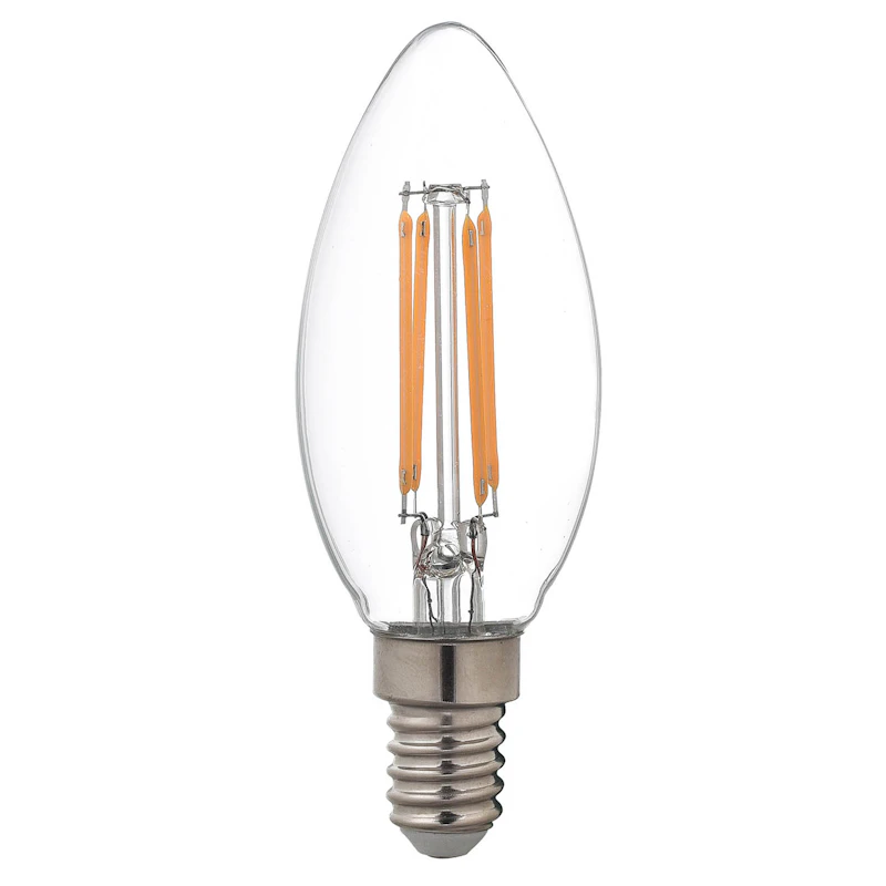 Filament LED E14, 2700K 470lm 4,5W Dæmpbar