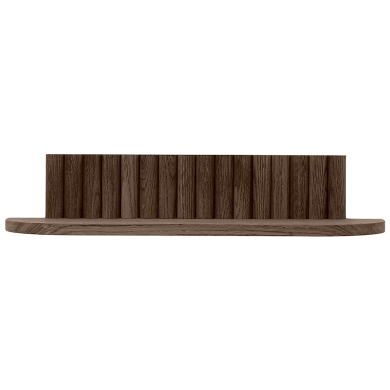 Pillar Væghylde 60 cm, Røget Eg