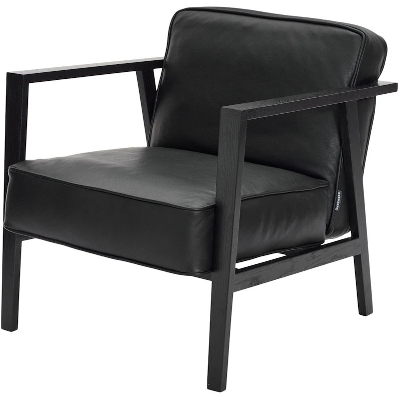 LC1 Loungestol, Sortlakeret Eg/Sort