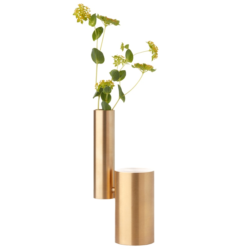 Balance Lysestage / Vase, Messing