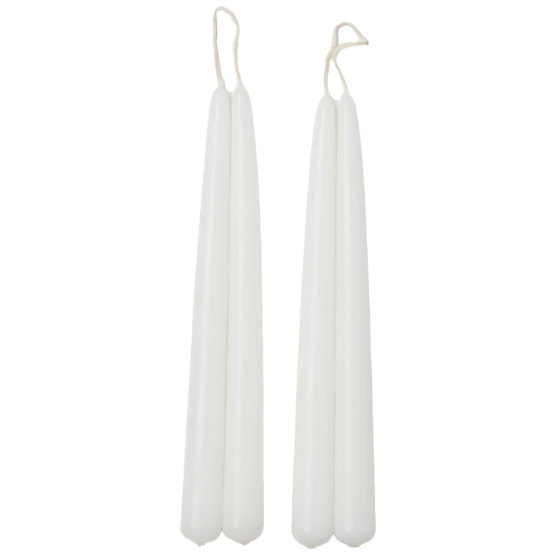 Blossom Stearinlys 4-pak, Hvide