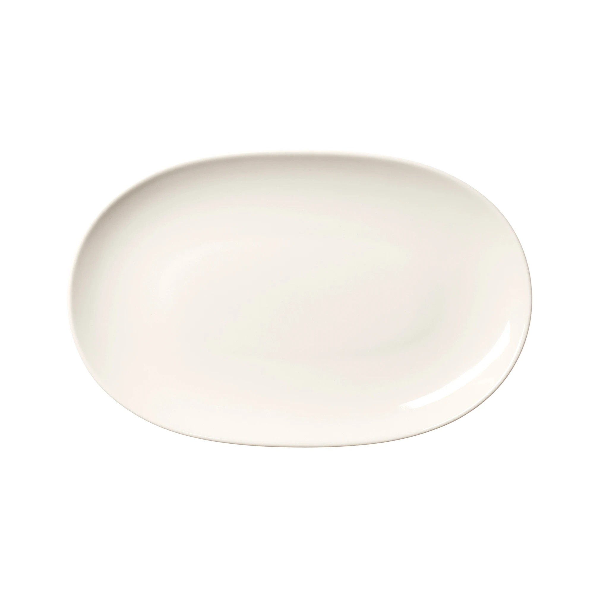 Arabia 24h Oval Plade 18x28 Cm - Serveringsfad Vitroporcelain Hvid - 1086669