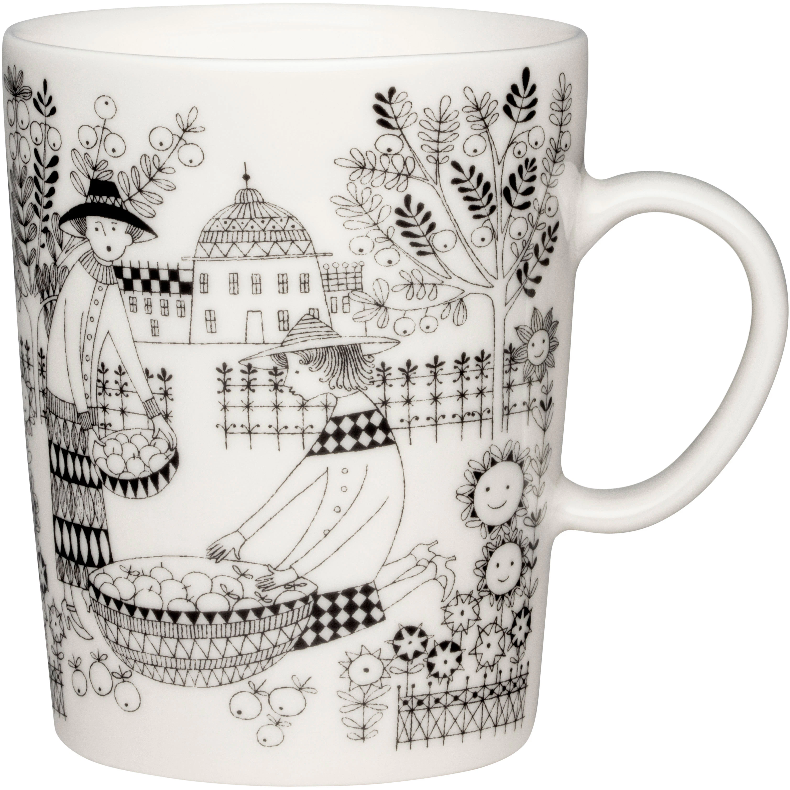 Arabia Emilia Krus 50 Cl - Kaffekopper Vitroporcelain Hvid - 1078379