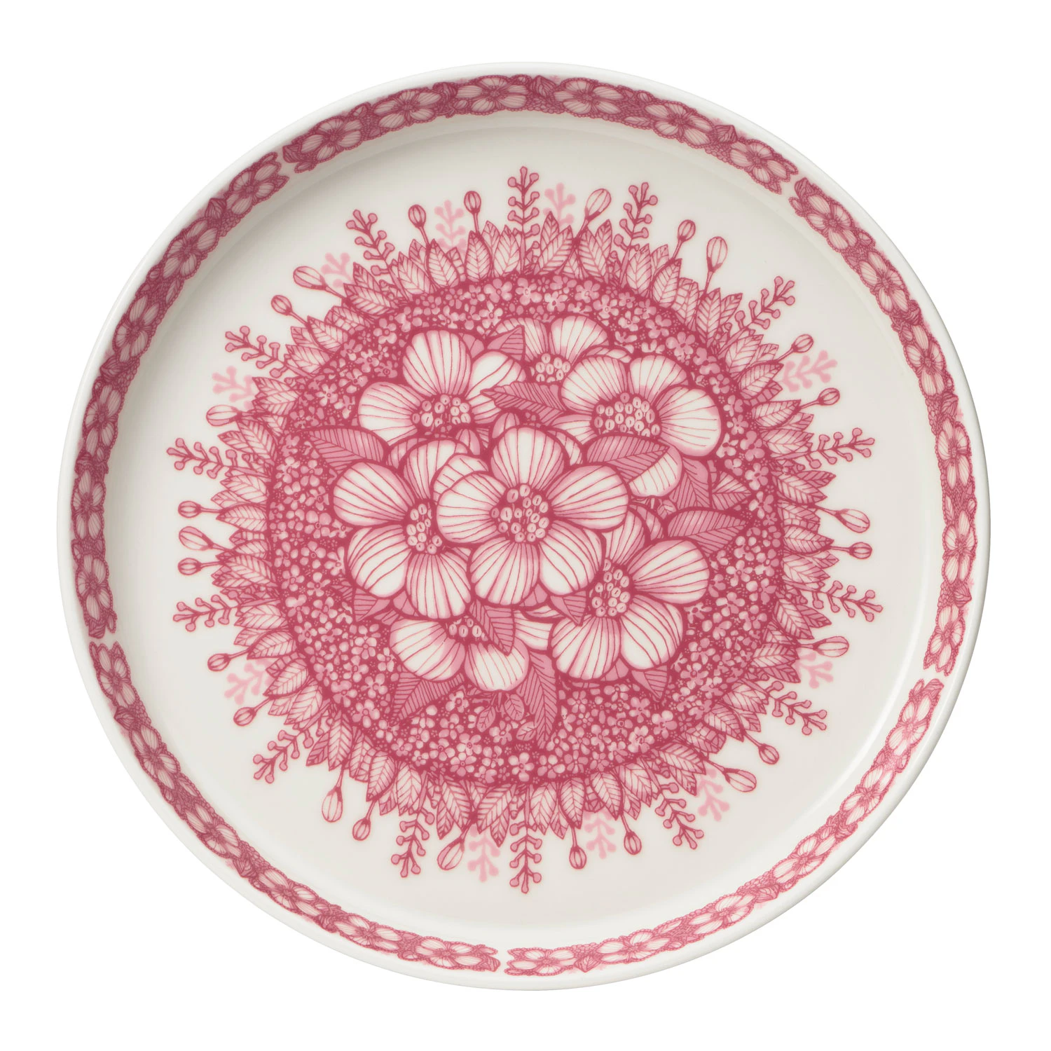 Arabia Huvila Plate 19 Cm - Middagstallerkner Porcel&aelig;n Hvid - 1027479