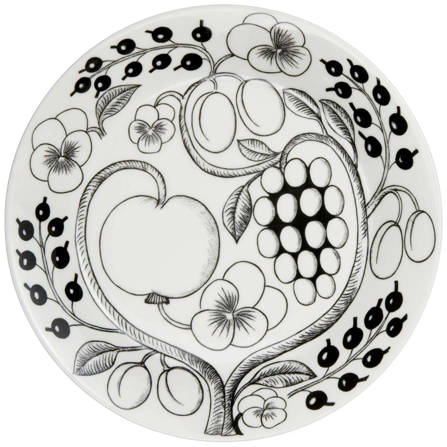 Arabia Paratiisi Tallerken 26 Cm - Middagstallerkner Porcel&aelig;n Sort - 1005398