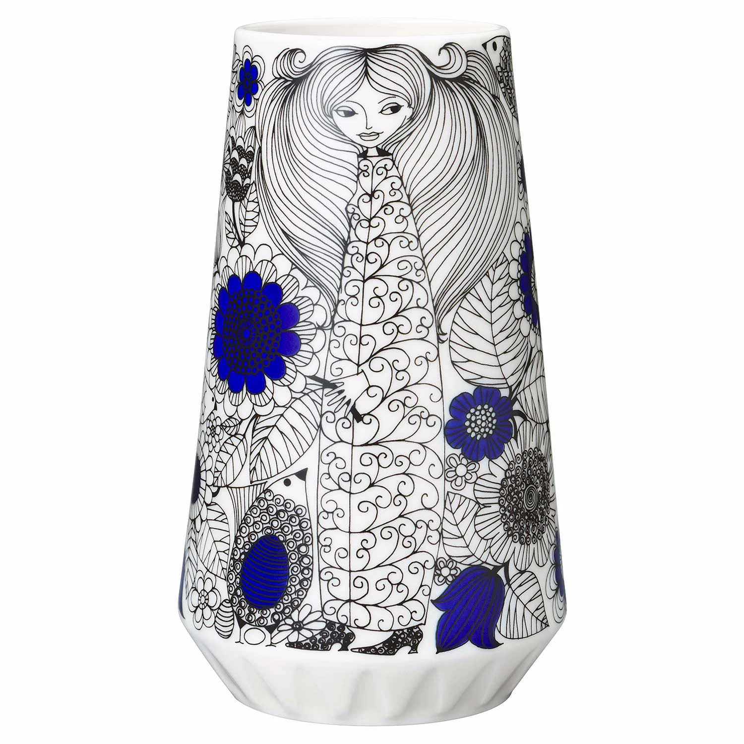 Arabia Pastoraali Vase 19 Cm - Vaser Porcel&aelig;n Sort - 1051310