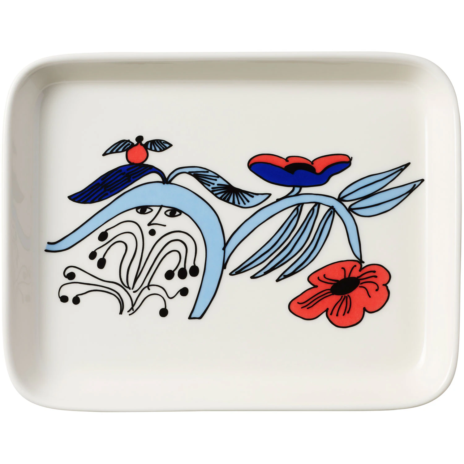 Arabia Puutarhurit Tallerken 15x19 Cm - Middagstallerkner Porcel&aelig;n Multi - 1070792