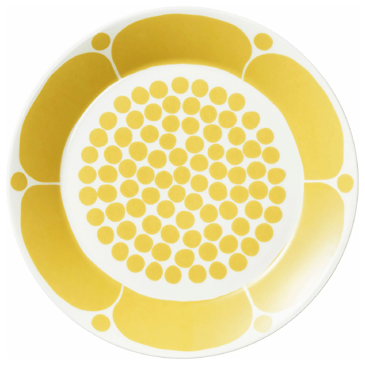 Arabia Sunnuntai Plate 21 Cm - Middagstallerkner Porcel&aelig;n Gul - 1028200