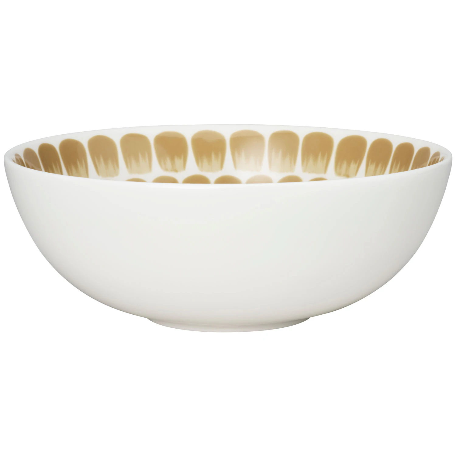 Arabia Tuokio Dyb Tallerken Beige 18 Cm - Dybe tallerkner Porcel&aelig;n Hvid - 1070777