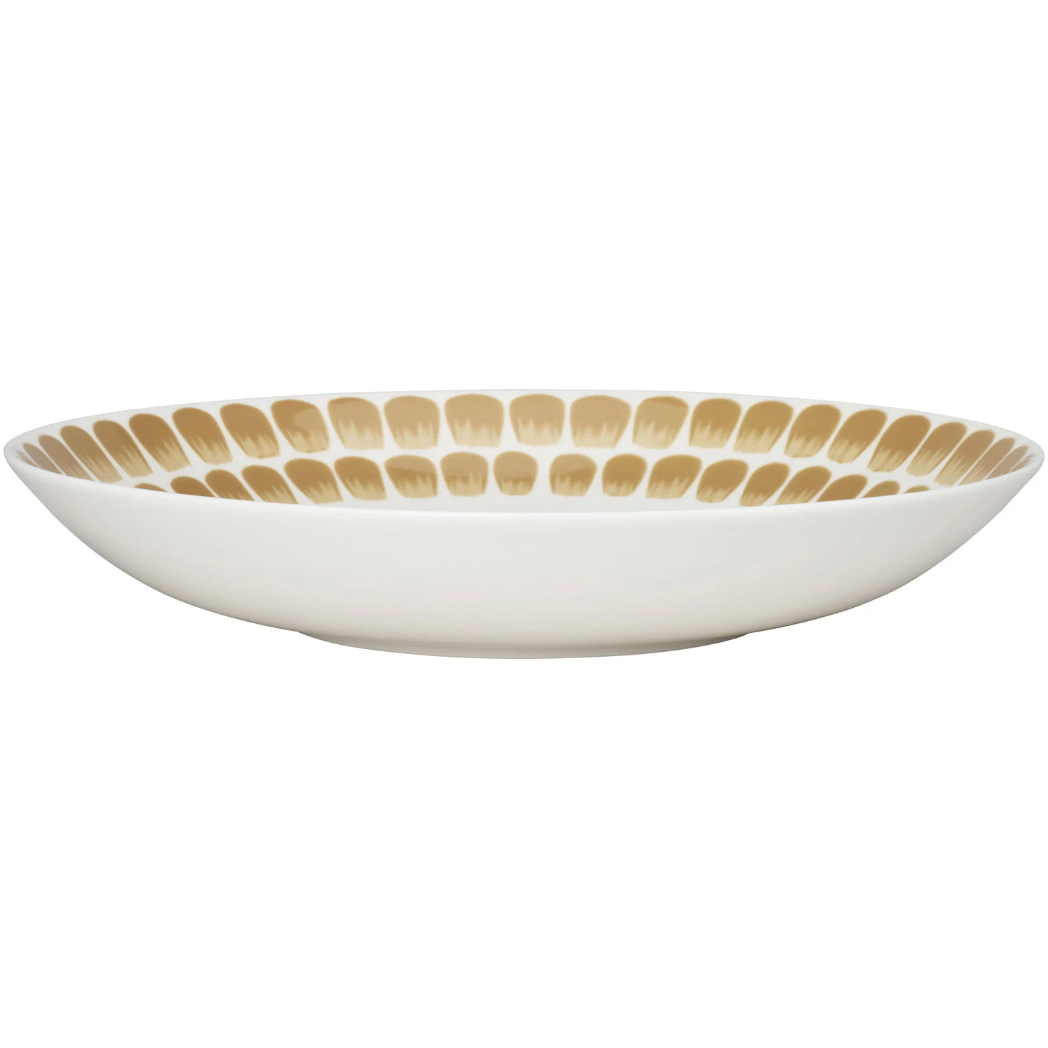 Arabia Tuokio Dyb Tallerken Beige 24 Cm - Dybe tallerkner Porcel&aelig;n Hvid - 1070776
