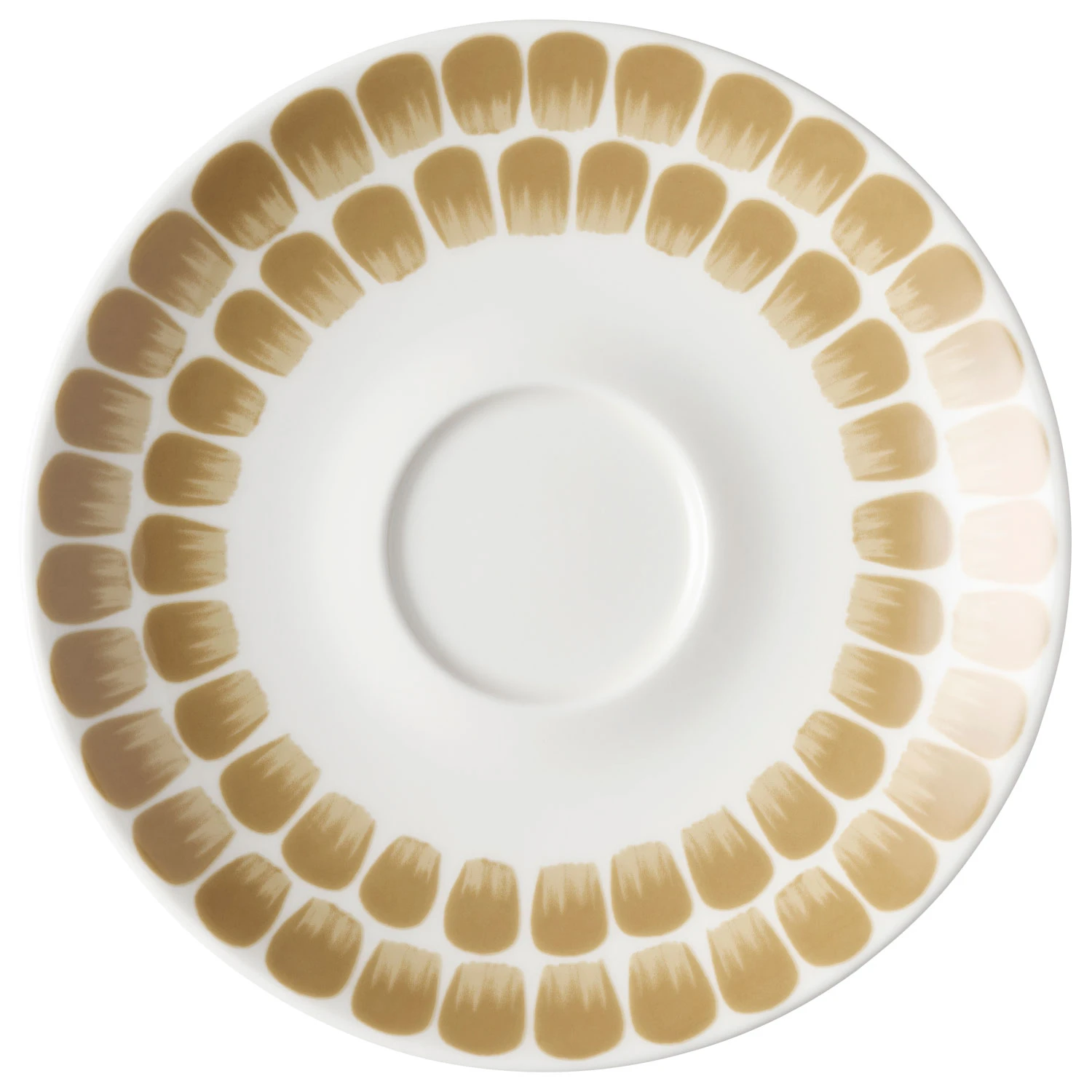 Arabia Tuokio Kaffeunderkop Beige 17 Cm - Kagetallerken & Desserttallerken Porcel&aelig;n Hvid - 1070772