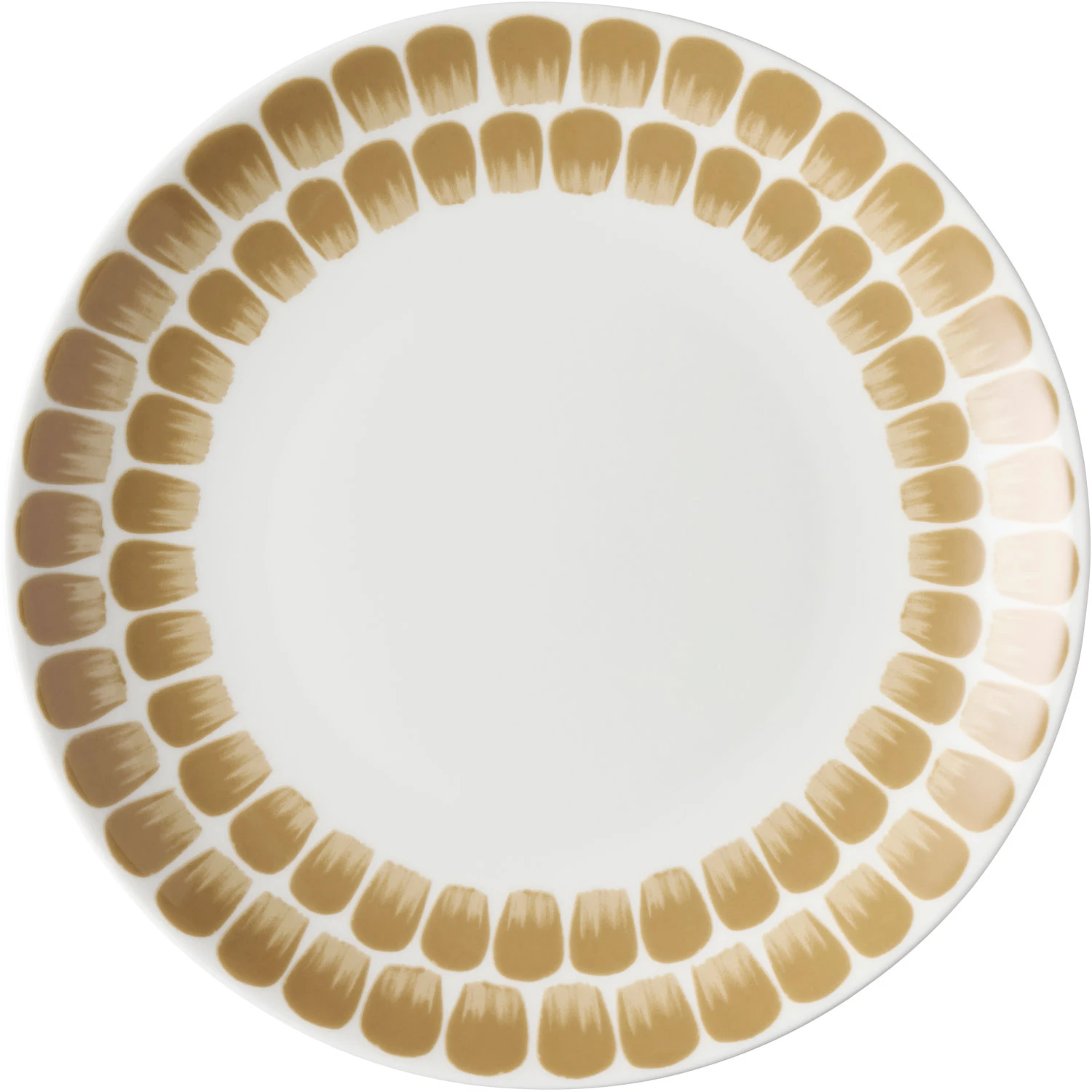 Arabia Tuokio Tallerken Beige 20 Cm - Middagstallerkner Porcel&aelig;n Hvid - 1070778