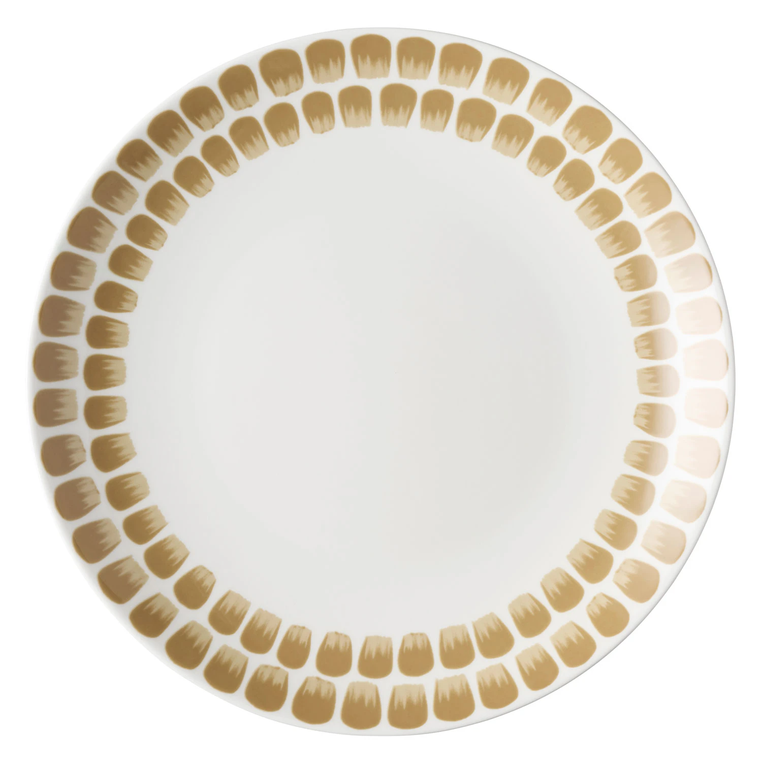 Arabia Tuokio Tallerken Beige 26 Cm - Middagstallerkner Porcel&aelig;n Hvid - 1070775