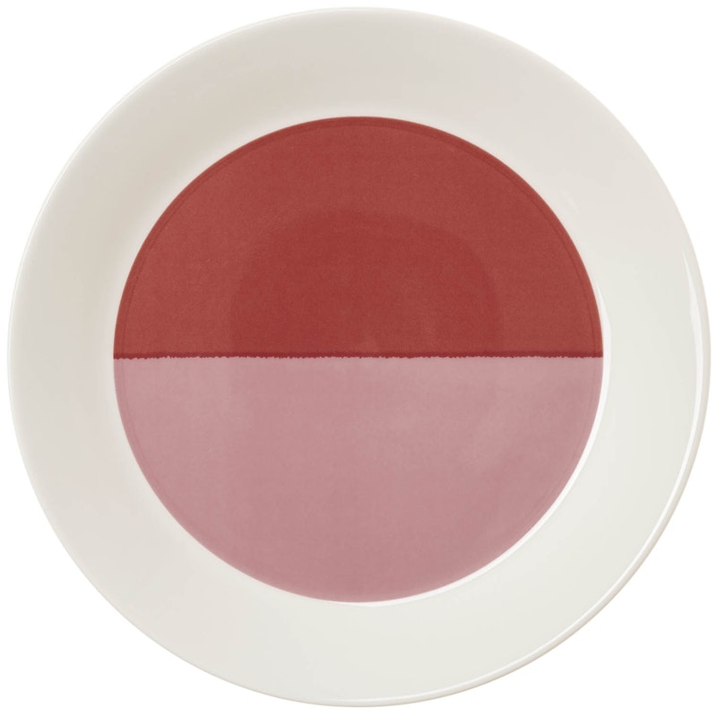 Vuokko Tallerken 21 cm, Rosa/Rød