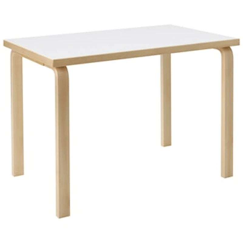 Aalto 80B Bord Rektangulær 60x100 cm, Hvidt Laminat