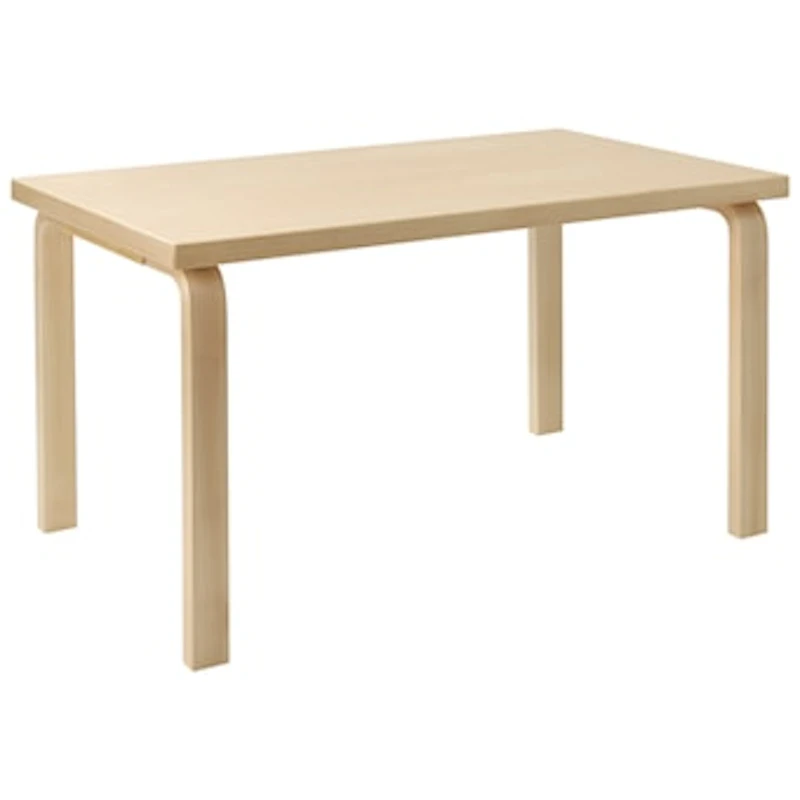 Aalto 80B Børnebord Rektangulær 60x100 cm, Birk