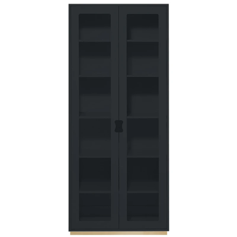 Snow F Vitrineskab 30 cm, Char Grey