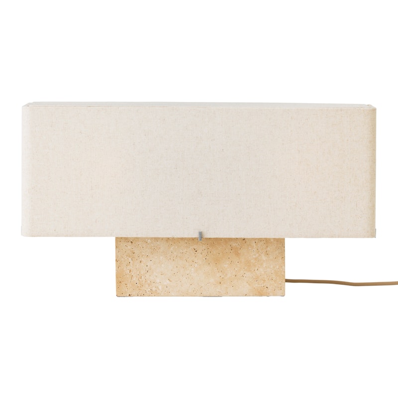 Nonna Bordlampe 30 cm, Travertin / Sand