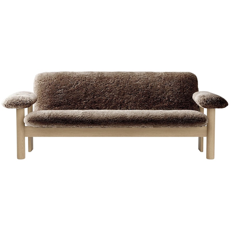 Brasilia 2-Personers Sofa, Eg / Sheepskin Sahara