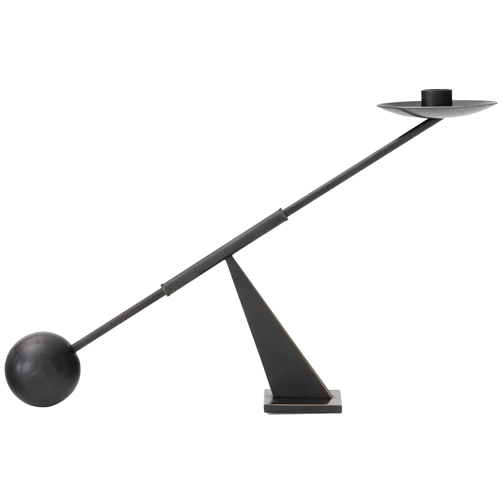 Audo Copenhagen Interconnect Lysestage Lille Bronzed Brass - Fyrfadsstager Messing Bronze Messing - 71033-001067