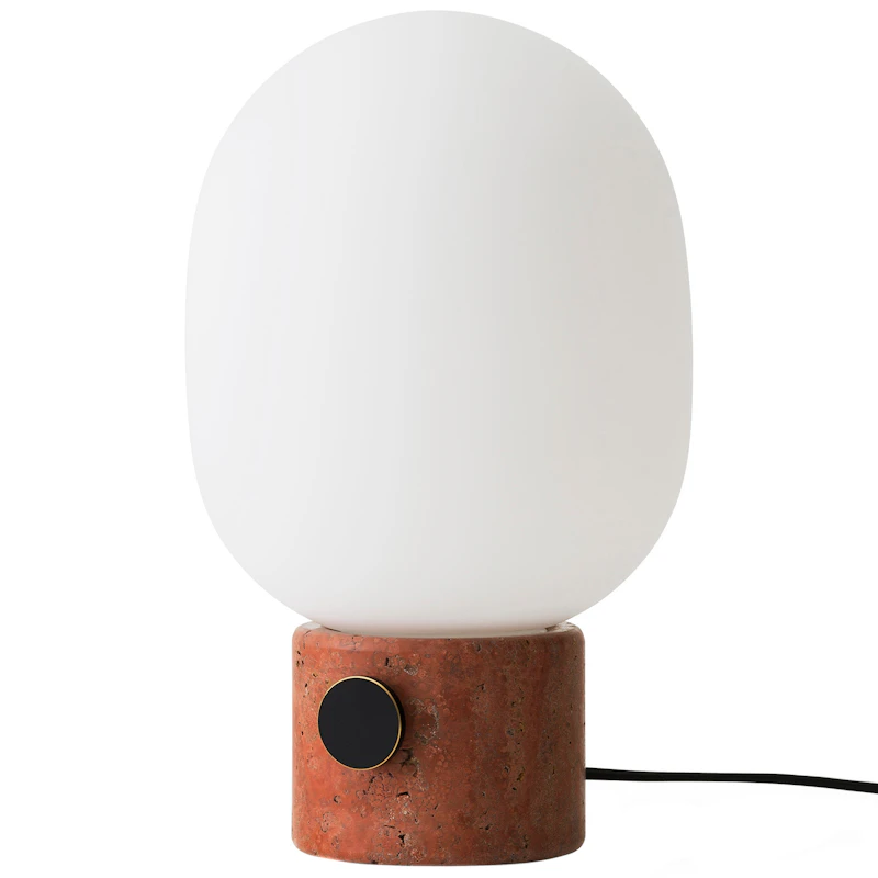 JWDA Bordlampe, Red Travertine