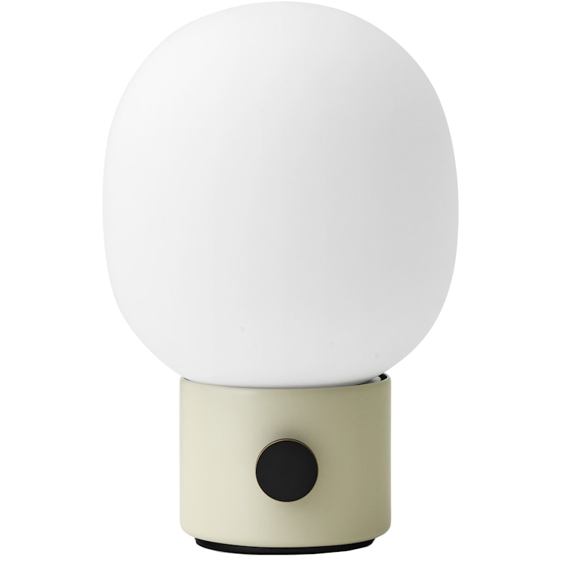 JWDA Bordlampe Bærbar Ø14,4 cm, Alabasterhvid