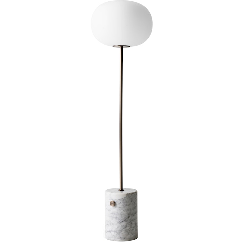 JWDA Gulvlampe, Hvid Marmor / Bronzeret Messing