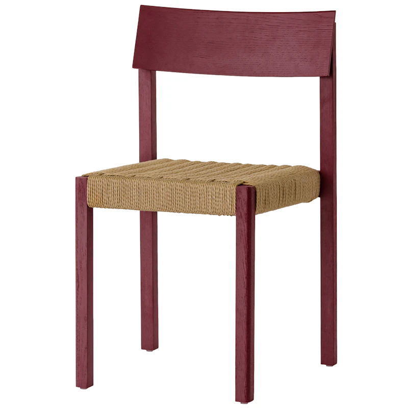 Mauro Stol, French Red Oak / Paper Cord