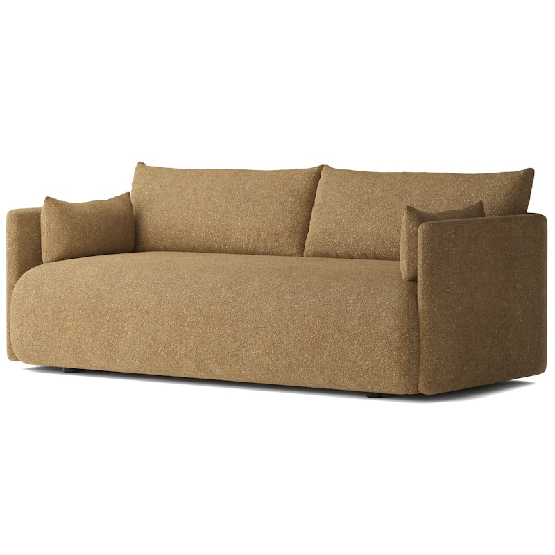 Offset 2-personers Sofa, Bouclé Guld